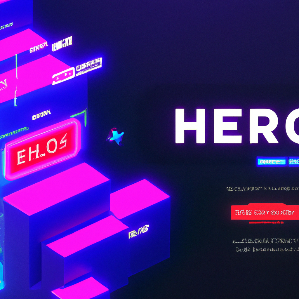 ArcadeFrame hero art: neon ladder and HUD preview